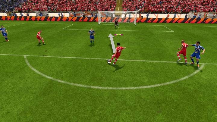 Ein klassischer Schuss (O/B) mit dosierter Stärke ist in vielen Fällen die einfachste und effektivste Art, ein Tor in FIFA 23 zu erzielen - FIFA 23: Schüsse - Arten, wie man sie ausführt - Grundlagen - FIFA 23 Guide