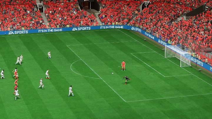 Ein Wurf (X/A) ist eine schnelle und präzise Möglichkeit, das Spiel direkt nach der Ballübernahme fortzusetzen – FIFA 23: Torhüter spielen – Spiel fortsetzen, Torhüter bewegen – Grundlagen – FIFA 23 Guide