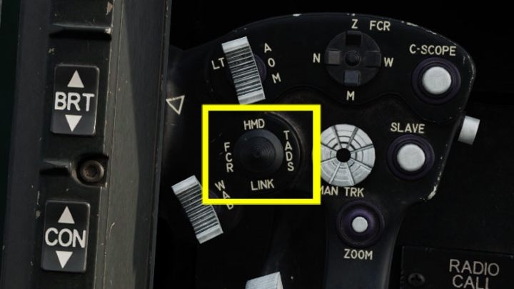 Das CPG kann mit der Visierauswahlschalter-Taste am rechten TADS-Griff (RHG) zwischen den verfügbaren Visieren umschalten - DCS AH-64D Apache: Visierquelle und Erfassungsquelle - Systeme und Sensoren - DCS AH-64 Apache Guide