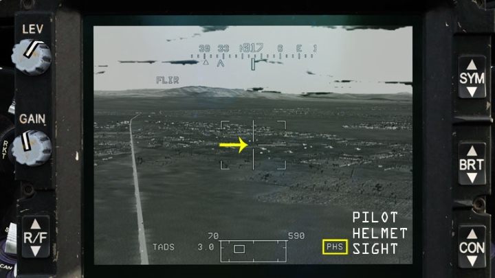 CPG wählt TADS als Sichtquelle und (zum Beispiel) Pilot's Helmet Sight als Erfassungsquelle - DCS AH-64D Apache: Sichtquelle und Erfassungsquelle - Systeme und Sensoren - DCS AH-64 Apache Guide