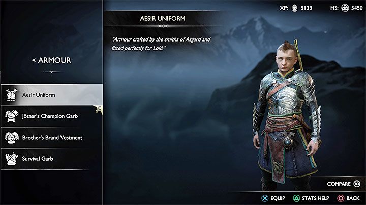 Atreus (Sohn von Kratos) kann auch verschiedene Outfits/Rüstungen tragen - God of War Ragnarok: Kann man das Aussehen der Charaktere ändern?  - Charakterentwicklung - God of War Ragnarok Guide