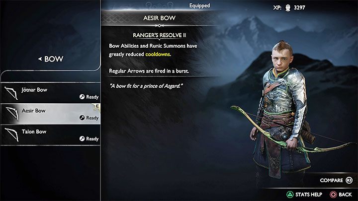 Atreus Hauptwaffe ist sein Bogen – God of War Ragnarok: Fähigkeiten und Ausrüstung der Gefährten – Atreus, Freya – Charakterentwicklung – God of War Ragnarok Guide