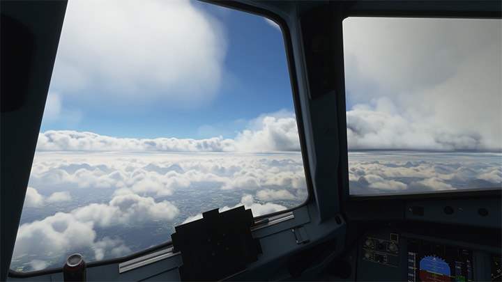 Die Aussicht aus dem Fenster ist nicht so spektakulär wie zB beim Fliegen mit einem Puddle Jumper.  - Microsoft Flight Simulator: Tipps zum Abheben - Passagierflugzeug - Passagierflugzeug - Microsoft Flight Simulator 2020 Guide