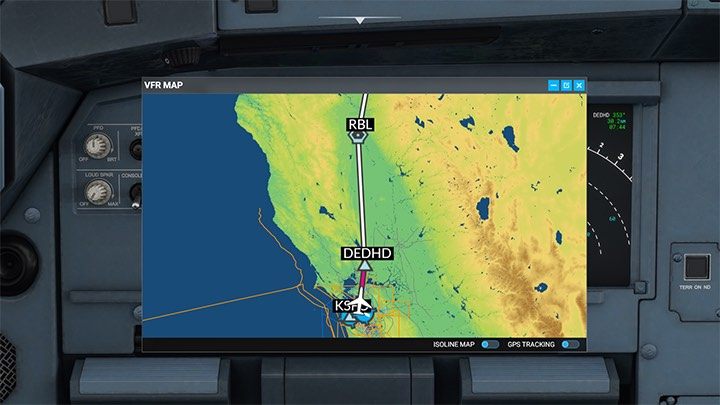 und etwas weniger realistisch auf der Karte unter der V-Taste - Microsoft Flight Simulator: Linienflug - Passagierflugzeug - Beispielflug - Microsoft Flight Simulator 2020 Guide