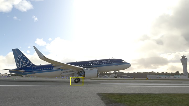 The flare allows the main landing gear to land - Microsoft Flight Simulator: ILS landing - Passenger aircraft - Example flight - Microsoft Flight Simulator 2020 Guide