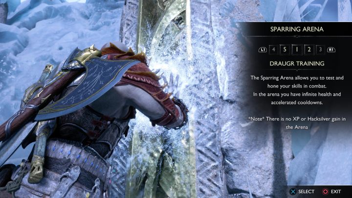 Nach Abschluss der Aufgabe wird eine Sparring-Arena in Niflheim freigeschaltet – God of War Ragnarok: Die Augen von Odin – Komplettlösung – Gunst – Niflheim – God of War Ragnarok Guide