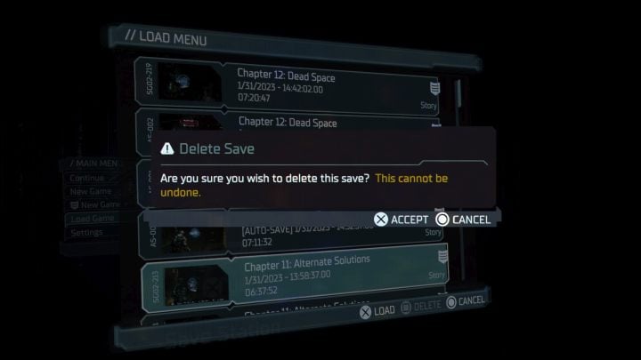 Bei der PS5-Version besteht die einzige Lösung für das Problem darin, einige der Speicherstände manuell zu löschen – Dead Space Remake: Spiel auf PS5 kann nicht gespeichert werden – Lösung – Anhang – Dead Space Remake Guide