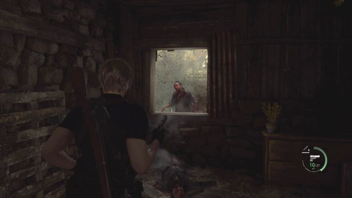 Warte in der Hütte auf die Feinde und schieße auf sie, während sie durch das Fenster klettern - Resident Evil 4 Remake: Wie überlebe ich die Schlacht im Tal?  - FAQ - Resident Evil 4 Remake-Leitfaden
