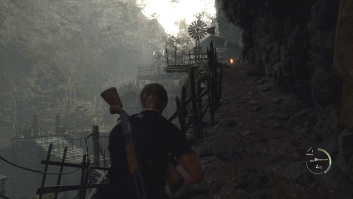 Die Straße zu Ihrem nächsten Ziel führt durch das nördliche Tal – es gibt einen bergigen Pfad, den Sie benutzen können – Resident Evil 4 Remake: Wie kann man die Schlacht im Tal überleben?  - FAQ - Resident Evil 4 Remake-Leitfaden