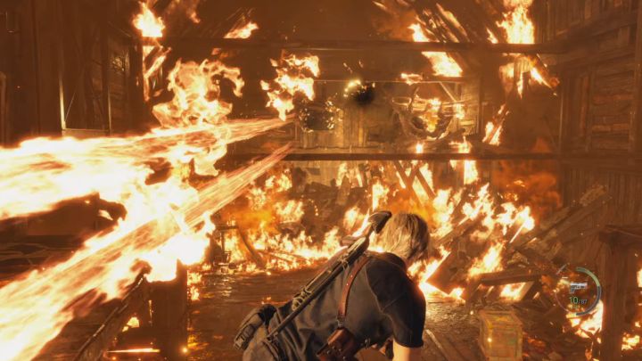 Diesmal wird der Boss Leon fernhalten und vom anderen Ende des Schlachthofs angreifen – Resident Evil 4 Remake: Wie besiegt man Boss Mendez?  - Bosse - Resident Evil 4 Remake-Leitfaden