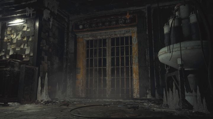 Eine kurze Zwischensequenz informiert Sie darüber, dass der Aufzug funktioniert, aber es wird einige Zeit dauern, bis er das unterirdische Labor erreicht - Resident Evil 4 Remake: Wie kann man Boss Verdugo besiegen oder vermeiden?  - Bosse - Resident Evil 4 Remake-Leitfaden