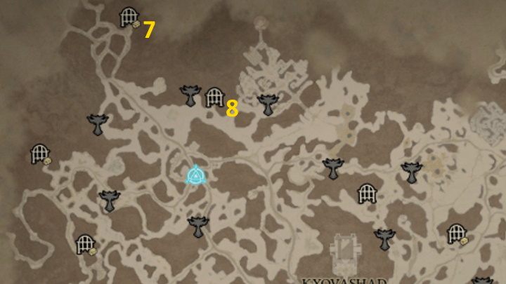 3 - Diablo 4: Dungeons-Karte - Fractured Peaks - Dungeons - Diablo 4 Guide