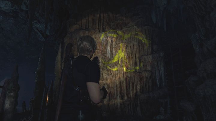 Symbol 3 – Resident Evil 4 Remake: Erwerb des Kirchenschlüssel-Puzzles (Kapitel 4).  - Rätsellösungen - Resident Evil 4 Remake Guide