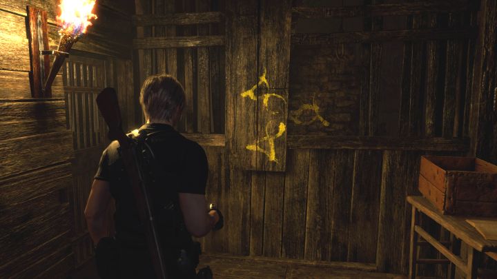 Symbol 2 – Resident Evil 4 Remake: Erwerb des Kirchenschlüssel-Puzzles (Kapitel 4).  - Rätsellösungen - Resident Evil 4 Remake Guide