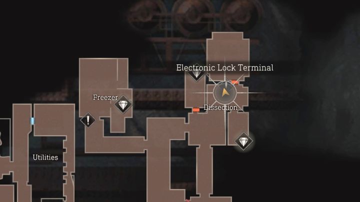 In Kapitel 13 wird Leon die Einrichtung erkunden, um die Keycard zu erhalten – Resident Evil 4 Remake: Electronic Lock Terminal-Puzzle in Dissection – Puzzle-Lösungen – Resident Evil 4 Remake Guide
