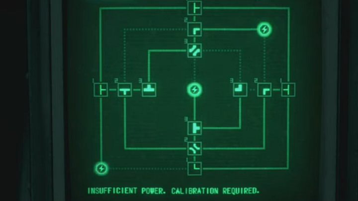 Schauen Sie sich den Screenshot oben an, um die Lösung für die Schwierigkeitsstufen „Hardcore“ und „Professional“ zu finden (3 Blitzsymbole) – Resident Evil 4 Remake: Elektronisches Schloss-Terminal-Rätsel in Dissektion – Rätsellösungen – Resident Evil 4 Remake-Anleitung