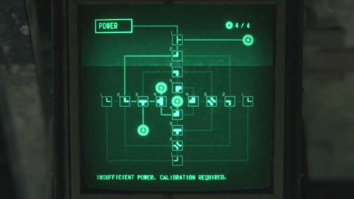 Das Puzzle ist je nach gewähltem Schwierigkeitsgrad mehr oder weniger komplex - Resident Evil 4 Remake: Waste Disposal Terminal Puzzle - Puzzle-Lösungen - Resident Evil 4 Remake Guide