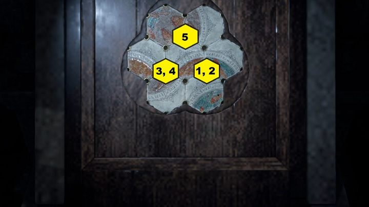 Wenn Sie auf höheren Schwierigkeitsstufen spielen (Hardcore oder Professional), müssen Sie eine andere Lösung verwenden – Resident Evil 4 Remake: Hexagon Pieces – Puzzle-Lösungen – Resident Evil 4 Remake Guide