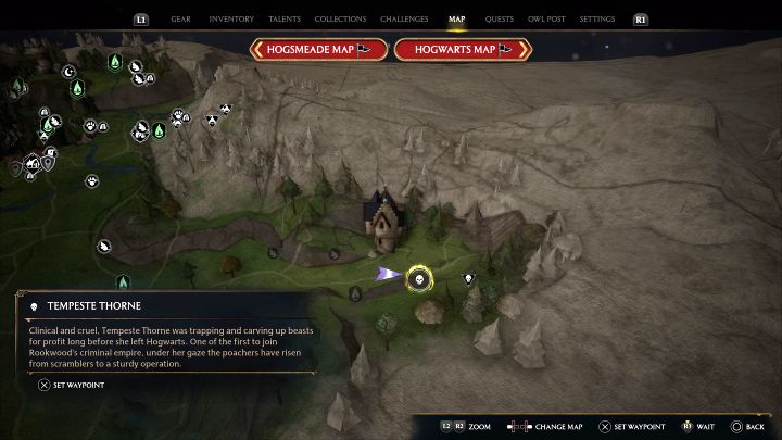 Kehre später im Spiel zum Schloss zurück und erkunde das Lager dahinter – Hogwarts Legacy: Berüchtigte Feinde – alle Bosshöhlen – Highlands – Hogwarts Legacy Guide