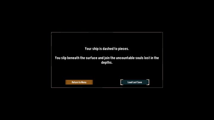 Der Ladebildschirm erscheint auch nach dem Tod, i - Dredge: Wie speichere ich das Spiel?  - FAQ - Baggerführer