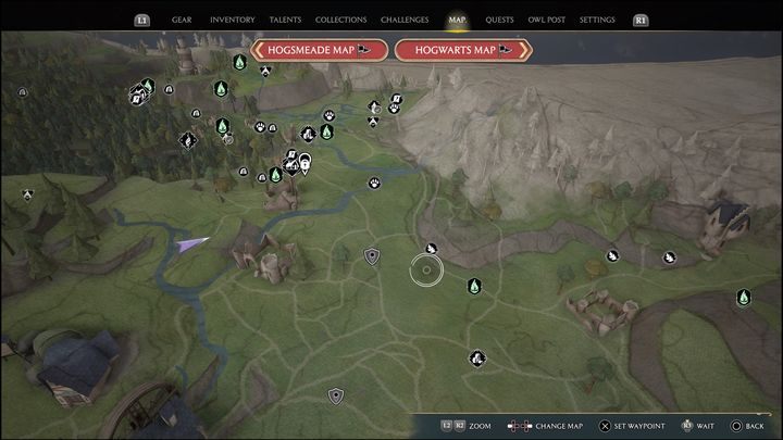 Link zur Karte: Merlin Trial - Hogsmeade Valley #2 - Hogwarts Legacy: Hogsmeade Valley - all Merlin Trials - Merlins Trials - Hogwarts Legacy Guide