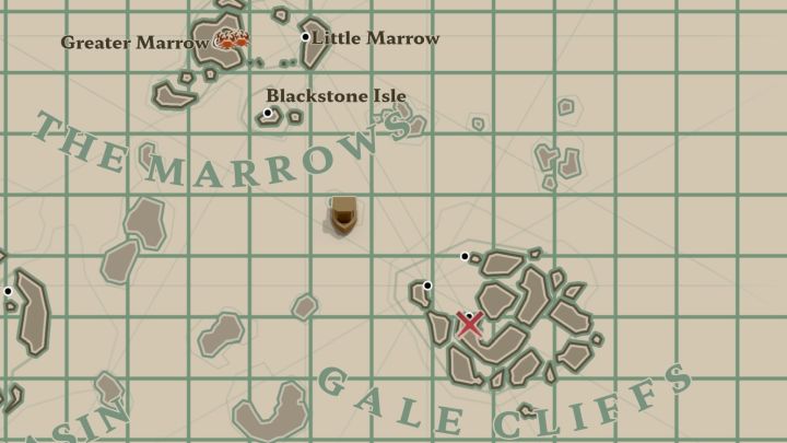 Suchen Sie nach diesem im Schiffswrack, das sich in der Nähe einer kleinen Insel südöstlich von Blackstone Isle in der Region The Marrows befindet – Dredge: Alle Nachrichten – Geheimnisse und Sammlerstücke – Dredge Guide