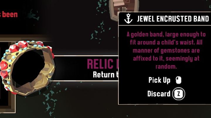 Schließe das Minispiel ab, um das juwelenbesetzte Band zu erhalten - Dredge: The Collector - Pursuits - Dredge Guide