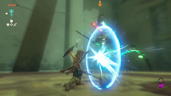 In der nächsten Phase lernen Sie, wie Sie feindliche Angriffe abwehren – Zelda Tears of the Kingdom: Kyononis-Schrein – Oberfläche – Zelda Tears of the Kingdom Guide
