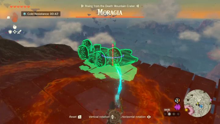 Oben angekommen beginnt der Kampf gegen Moragia – Zelda TotK: Yunobo of Goron City – Komplettlösung – Zelda Tears of the Kingdom Guide