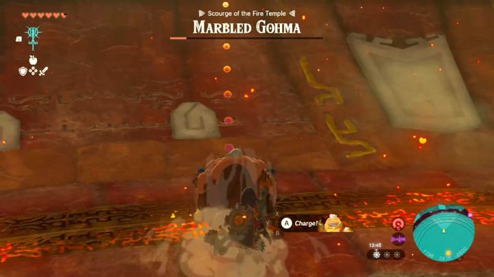 Das Monster wird an der Decke befestigt – Zelda TotK: Yunobo of Goron City – Komplettlösung – Zelda Tears of the Kingdom Guide