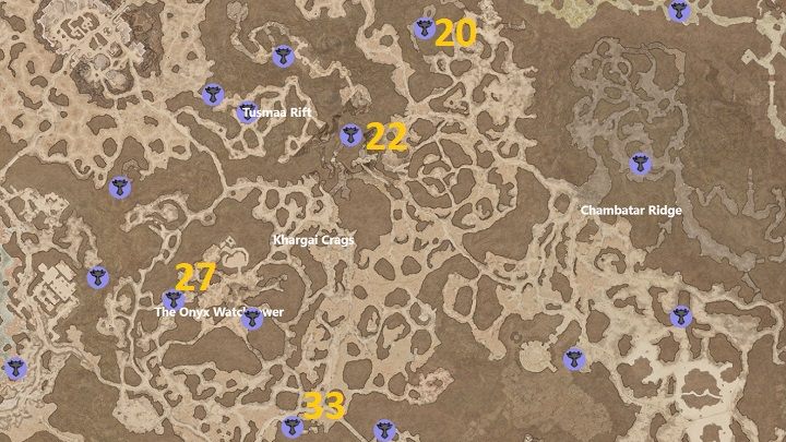 In Khargai Crags gibt es 4 Altäre zu entdecken – Diablo 4: Altäre von Lilith – Trockensteppen – Altäre von Lilith – Diablo 4 Guide