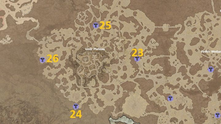 Auf dem Umir-Plateau gibt es 4 Altäre zu entdecken – Diablo 4: Altäre von Lilith – Hawezar – Altäre von Lilith – Diablo 4 Guide