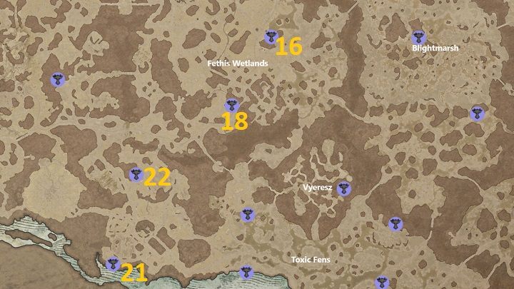 In Fethis Wetlands gibt es 4 Altäre zu entdecken – Diablo 4: Altäre von Lilith – Hawezar – Altäre von Lilith – Diablo 4 Guide