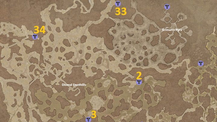 In Dismal Foothills gibt es 4 Altäre zu entdecken – Diablo 4: Altäre von Lilith – Hawezar – Altäre von Lilith – Diablo 4 Guide