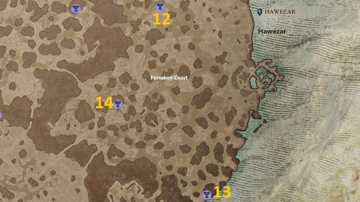 In Forsaken Coast gibt es 3 Altäre zu entdecken – Diablo 4: Altäre von Lilith – Hawezar – Altäre von Lilith – Diablo 4 Guide