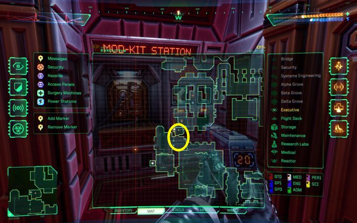 Ort: Executive – System Shock Remake: Liste der Waffenmodifikationen – Secrets and Collectibles – System Shock Remake Guide