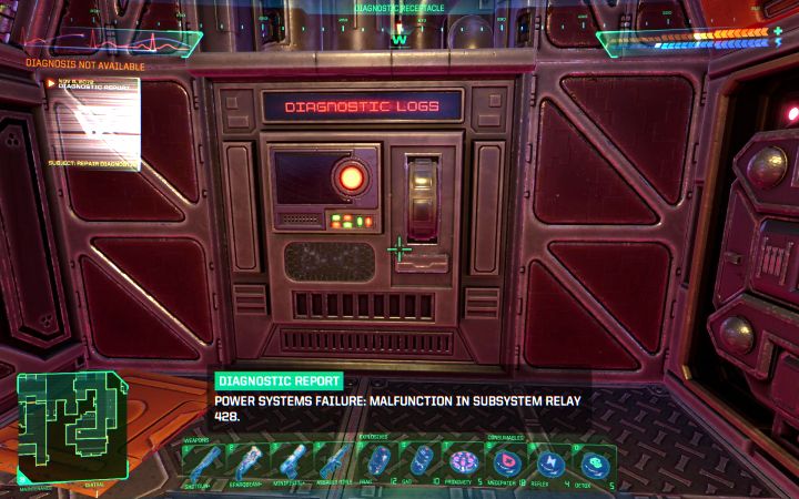 Das Relay-Analysator-Terminal befindet sich im Nordraum – System Shock Remake: Codeliste – Geheimnisse und Sammlerstücke – System Shock Remake Guide