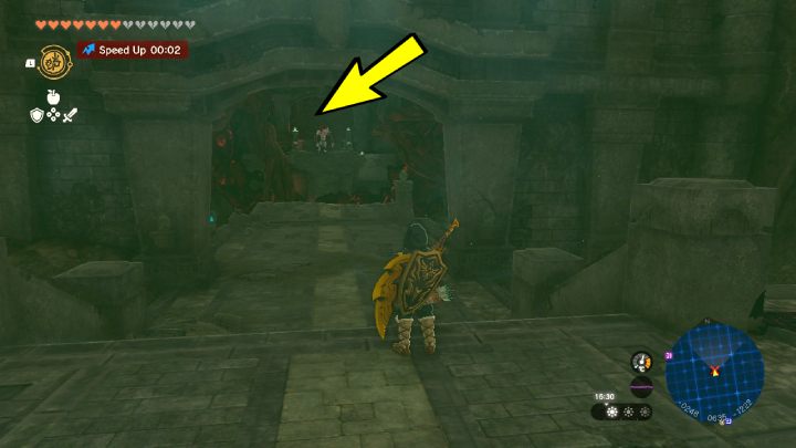 Gehen Sie auf die Brücke und springen Sie zum nächsten Teil des Dungeons – Zelda TotK: Destroy Ganondorf – Komplettlösung – Zelda Tears of the Kingdom Guide