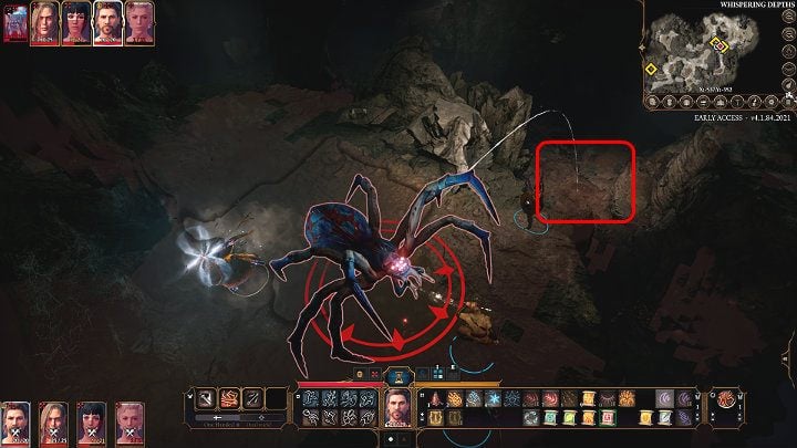 Wenn andererseits einer Ihrer Zauberer Thunderwave kennt, können Sie ihn noch einmal abwehren – Baldurs Gate 3: Wie besiegt man Phase Spider Matriarch in BG3?  – Bosse und schwierige Kämpfe – Baldurs Gate 3 Guide, Komplettlösung