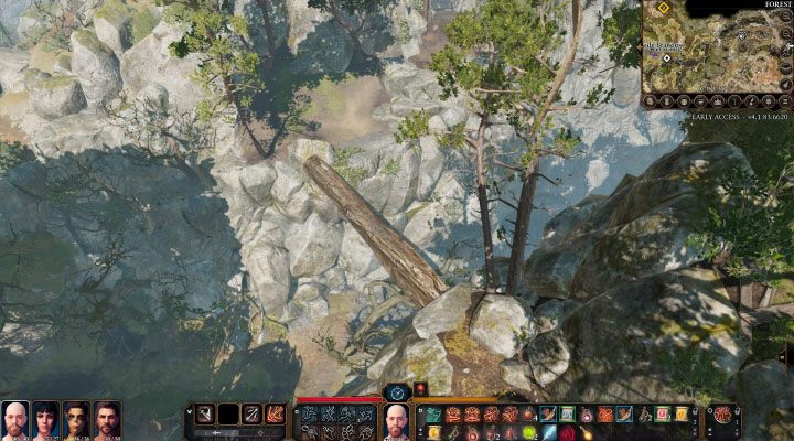 Ein umgestürzter Baum über dem Abgrund – Baldurs Gate 3: Goblin Camp – Karte – Weltatlas – Baldurs Gate 3 Leitfaden, Komplettlösung