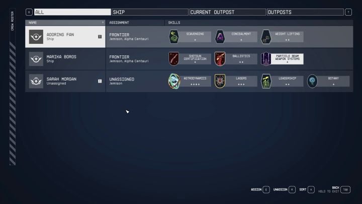 3 – Starfield: Wie rekrutiert man Besatzungsmitglieder?  - Charakterentwicklung und Team - Starfield Guide