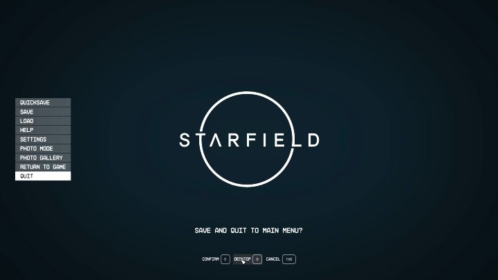 2 – Starfield: Wie speichere ich das Spiel?  - Quests und Kampagne - Starfield Guide