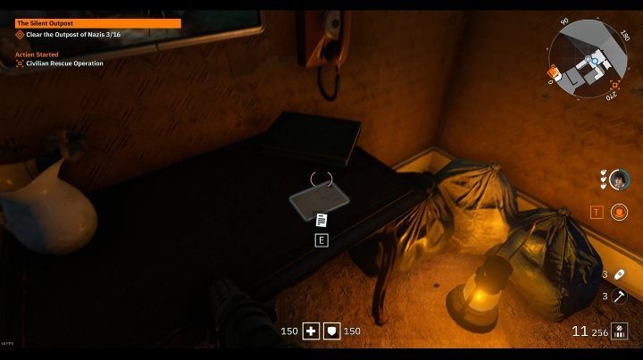 Theres a small desk next to the TV cabinet - Secrets and collectibles in Detention Area | Wolfenstein Youngblood - Collectibles and secrets - Wolfenstein Youngblood Guide