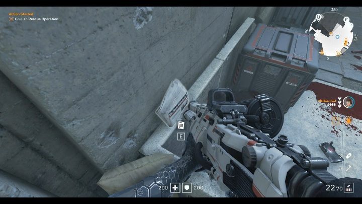 This newspaper you will find near the wall, next to the red box - Secrets and collectibles in Detention Area | Wolfenstein Youngblood - Collectibles and secrets - Wolfenstein Youngblood Guide