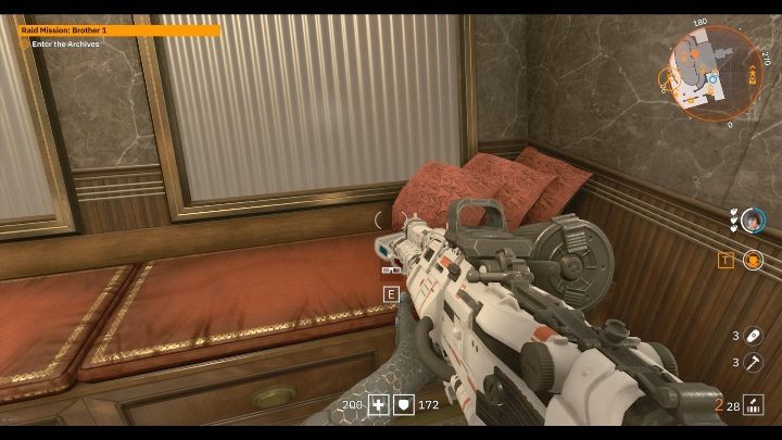 Auf dem roten Sofa im Gebäude gibt es eine 3D-Brille – Geheimnisse und Sammlerstücke in Brother 1 |  Wolfenstein Youngblood – Sammlerstücke und Geheimnisse – Wolfenstein Youngblood Guide