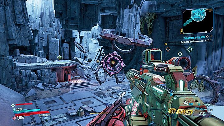 The screenshot above represents the shooting spot before the third rune - Pandora-return | Borderlands 3 Side Quest - Side Missions - Borderlands 3 Guide