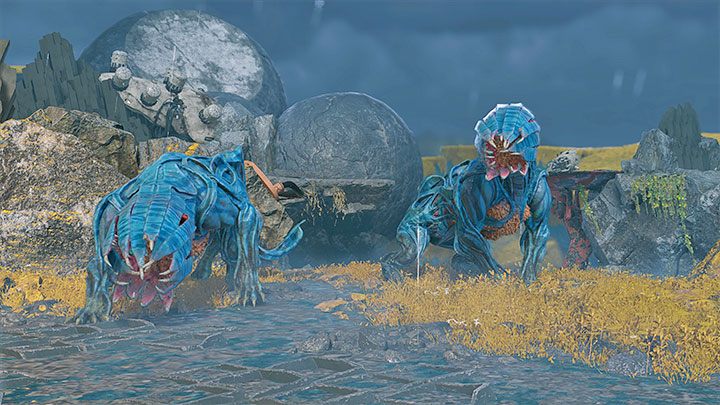 Slakebeast ist der Name der blauen Monster mit großem Schwanz und Maul – Guardians of the Galaxy: Slakebuster-Trophäe – Trophäenführer – Guardians of the Galaxy Guide