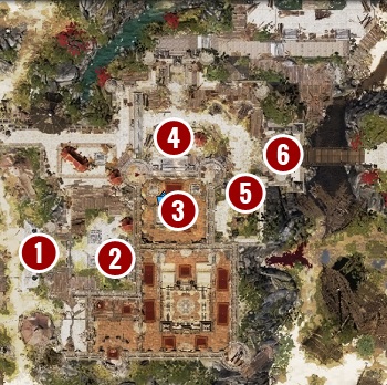 If you feel confident, you can engage guards at the main gate [1] - Escape from Fort Joy Ghetto | Act 1 - Chapter II - Fort Joy - Divinity Original Sin 2 Guide