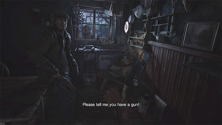 You will get the pistol shortly after finding the knife - Resident Evil Village: Weapons - list, collectibles - Secrets & Collectibles - Resident Evil Village Guide