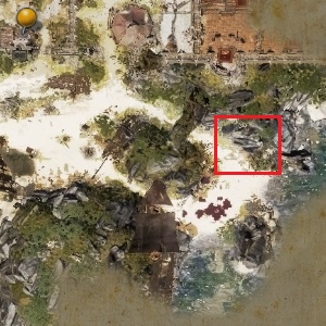 Der Geheimgang befindet sich am Strand, in der Nähe des Ortes, an dem Sie Migo – The Imprisoned Elf | getroffen haben  Akt I – Kapitel II – Fort Joy – Divinity Original Sin 2 Guide